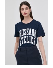 Bluzka - T-shirt bawełniany - Answear.com Trussardi
