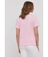 Bluzka Trussardi t-shirt bawełniany kolor fioletowy
