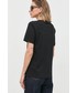 Bluzka Trussardi t-shirt bawełniany kolor czarny