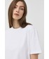 Bluzka Trussardi t-shirt bawełniany kolor biały