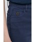 Spodnie Trussardi Spodnie damskie kolor granatowy dopasowane medium waist