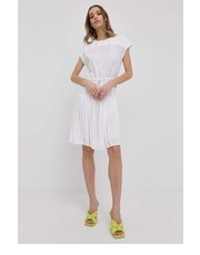 Sukienka sukienka kolor biały mini rozkloszowana - Answear.com Trussardi