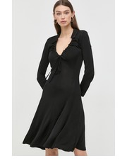 Sukienka sukienka kolor czarny mini dopasowana - Answear.com Trussardi