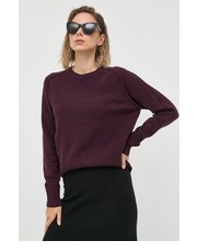 Sweter sweter wełniany damski kolor fioletowy lekki - Answear.com Trussardi