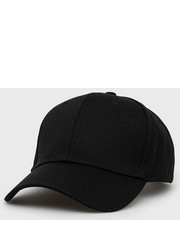Czapka czapka bawełniana kolor czarny gładka - Answear.com Trussardi