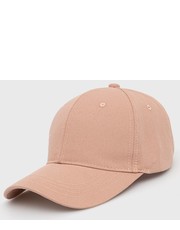 Czapka czapka bawełniana kolor różowy gładka - Answear.com Trussardi