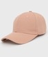 Czapka Trussardi czapka bawełniana kolor różowy gładka