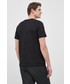 T-shirt - koszulka męska Trussardi T-shirt bawełniany kolor czarny z nadrukiem