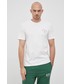 T-shirt - koszulka męska Trussardi T-shirt bawełniany kolor biały z nadrukiem