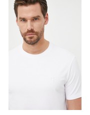 T-shirt - koszulka męska t-shirt męski kolor biały gładki - Answear.com Trussardi