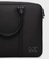 Torba na laptopa Michael Kors torba na laptopa skórzana kolor czarny