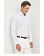 Koszula męska koszula bawełniana męska kolor biały slim z kołnierzykiem klasycznym - Answear.com Michael Kors
