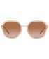 Okulary Michael Kors okulary przeciwsłoneczne damskie kolor brązowy
