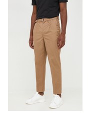 Spodnie męskie spodnie męskie kolor brązowy proste - Answear.com Michael Kors