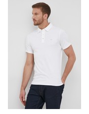 T-shirt - koszulka męska polo bawełniane kolor biały gładki - Answear.com Michael Kors