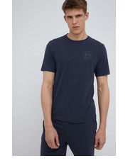T-shirt - koszulka męska t-shirt bawełniany kolor granatowy gładki - Answear.com Michael Kors