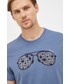T-shirt - koszulka męska Michael Kors t-shirt bawełniany z nadrukiem
