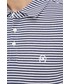 T-shirt - koszulka męska Michael Kors polo bawełniane kolor granatowy wzorzysty