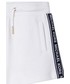 Spodnie Michael Kors szorty bawełniane dziecięce kolor biały gładkie regulowana talia