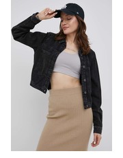 Kurtka kurtka jeansowa damska kolor czarny przejściowa - Answear.com Noisy May