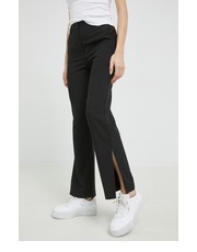 Spodnie spodnie Carla damskie kolor czarny proste high waist - Answear.com Noisy May