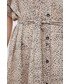 Sukienka Noisy May sukienka kolor beżowy mini prosta