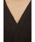 Sweter Noisy May kardigan z domieszką wełny damski kolor brązowy lekki