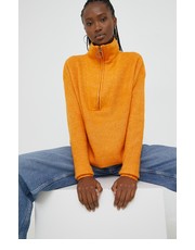 Sweter sweter damski kolor pomarańczowy z półgolfem - Answear.com Noisy May