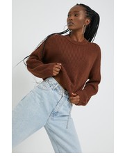 Sweter sweter damski kolor brązowy - Answear.com Noisy May