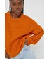 Sweter Noisy May sweter damski kolor pomarańczowy