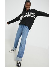 Sweter sweter z domieszką wełny Balance damski kolor czarny lekki - Answear.com Noisy May