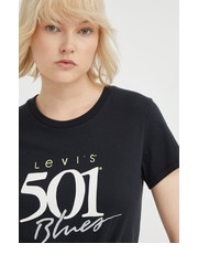 Bluzka Levis t-shirt bawełniany kolor czarny - Answear.com Levi’s