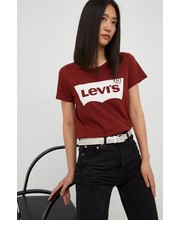 Bluzka Levis t-shirt bawełniany kolor brązowy - Answear.com Levi’s