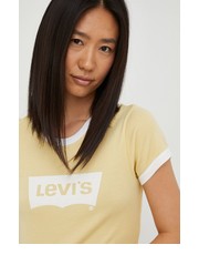 Bluzka Levis t-shirt bawełniany kolor beżowy - Answear.com Levi’s