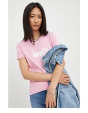 Bluzka Levis t-shirt bawełniany kolor różowy - Answear.com Levi’s