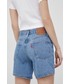 Spodnie Levi’s Levis szorty jeansowe bawełniane 501 Rolled damskie gładkie high waist