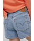 Spodnie Levi’s Levis szorty jeansowe damskie gładkie high waist