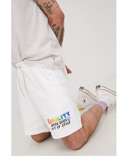 Spodnie Levis szorty bawełniane PRIDE męskie kolor biały - Answear.com Levi’s