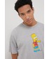 T-shirt - koszulka męska Levi’s Levis t-shirt bawełniany x SIMPSON kolor szary melanżowy