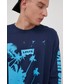T-shirt - koszulka męska Levi’s Levis longsleeve bawełniany kolor granatowy z nadrukiem