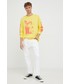 T-shirt - koszulka męska Levi’s Levis longsleeve bawełniany kolor żółty z nadrukiem