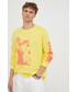 T-shirt - koszulka męska Levi’s Levis longsleeve bawełniany kolor żółty z nadrukiem