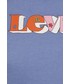 Bluza Levi’s Levis bluza damska kolor fioletowy z kapturem z nadrukiem