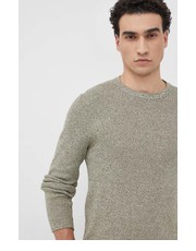 Sweter męski sweter bawełniany męski kolor zielony lekki - Answear.com Selected