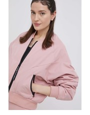 Kurtka kurtka bomber damski kolor różowy przejściowa - Answear.com Adidas Performance