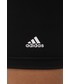 Spodnie Adidas Performance adidas Performance szorty treningowe Optime damskie kolor czarny gładkie high waist