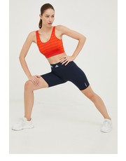 Spodnie adidas Performance szorty treningowe Techfit damskie kolor granatowy gładkie - Answear.com Adidas Performance