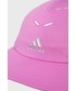 Czapka Adidas Performance adidas Performance czapka z daszkiem kolor różowy z nadrukiem