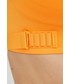 Biustonosz Adidas Performance adidas Performance biustonosz sportowy Fastimpact Luxe kolor pomarańczowy gładki