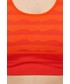 Biustonosz Adidas Performance adidas Performance biustonosz sportowy Marimekko kolor pomarańczowy wzorzysty